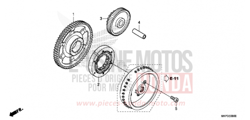 EMBRAYAGE DE DEMARRAGE CBR500RAM de 2021